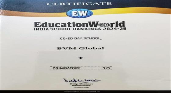 Education World India. School Rankings Award